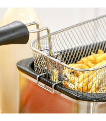 HOMCOM 3 Litre Deep Fat Fryer with Adjustable Temperature, 60min Timer, 2000W