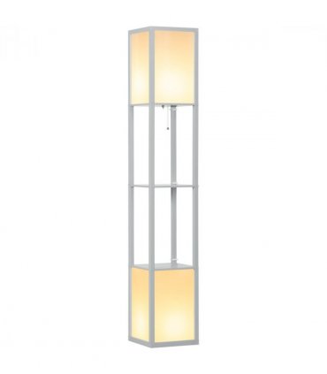 Shelf Floor Lamp Light Grey 42x19x30cm Dual Light Living Room Bedroom