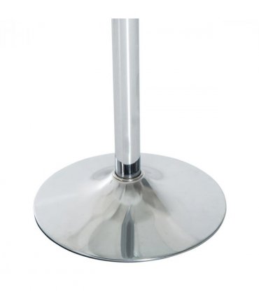HOMCOM Round Dining Table Bistro Pub Counter w/ Tempered Glass Top for Kitchen