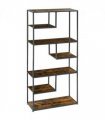 Storage Shelves Rustic Brown 83L x 34W x 180H cm Seven-tier Steel Frame Shelf