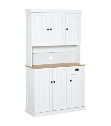 HOMCOM Kitchen Cupboard Storage Cabinet Microwave Oven Stand with Storage