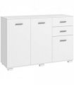 HOMCOM Modern Sideboard Kitchen Storage Cabinet with 2 Drawers and Shelves