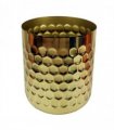 Honeycomb Metal Planter - Gold - 18cm x 15.5cm