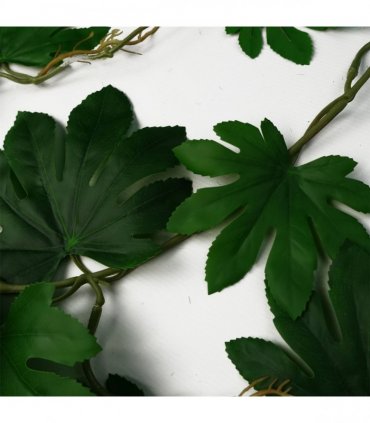 Artificial Hanging Trailing Aralia Plant Pack of 6 Realistic Large Leaves 110cm