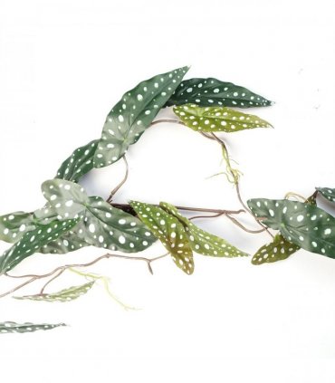 Artificial Hanging Trailing Begonia Maculata Purple Green 110cm Pack of 6