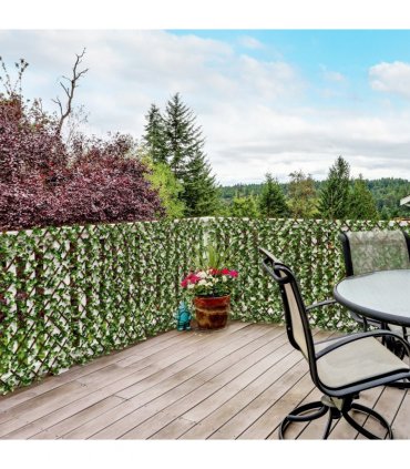 Eucalyptus Green Artificial Hedge Screen Set 200x100x10cm 4sqm Polyethylene