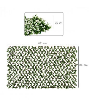 Eucalyptus Green Artificial Hedge Screen Set 200x100x10cm 4sqm Polyethylene