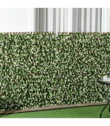 Eucalyptus Green Artificial Hedge Screen Set 200x100x10cm 4sqm Polyethylene