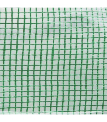 Green Galvanised Steel Tunnel Greenhouse 200W x 300D x 200Hcm with PE Cover