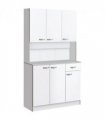 HOMCOM Freestanding Kitchen Cupboard, Storage Cabinet with Doors, Drawer