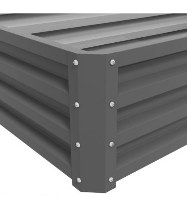 Outsunny Raised Garden Bed Elevated Planter Box for Flowers Light Grey