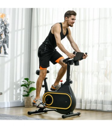 SPORTNOW Exercise Bike Stationary Bike with LCD Display for Home Cardio Workout