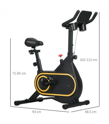SPORTNOW Exercise Bike Stationary Bike with LCD Display for Home Cardio Workout