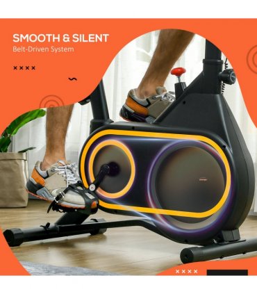 SPORTNOW Exercise Bike Stationary Bike with LCD Display for Home Cardio Workout