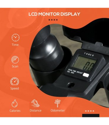 SPORTNOW Exercise Bike Stationary Bike with LCD Display for Home Cardio Workout