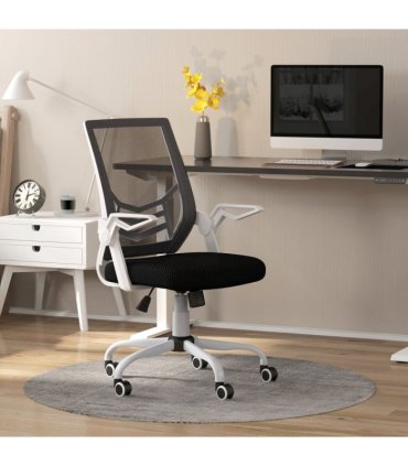 Mesh Black 62.5cm Vinsetto Swivel Office Chair Task Computer w/ Lumbar Support