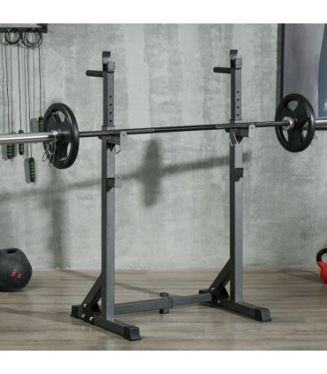SPORTNOW Heavy Duty Squat Rack, Adjustable Weight Barbell Stand, for Home, Gym