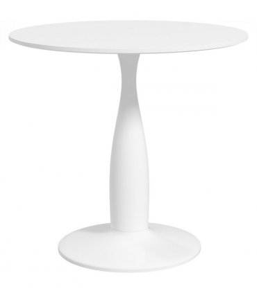 HOMCOM Round Dining Table with Steel Base for Living Room, Dining Room