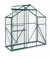 Outsunny 6 x 2.5ft Polycarbonate Greenhouse Aluminium Green House, Green