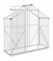 Outsunny 6 x 2.5ft Polycarbonate Greenhouse Aluminium Green House, Silver
