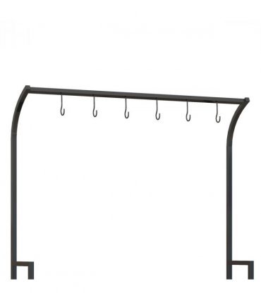 Outsunny 3 Tiered Plant Rack Stand with Hanging Hooks for Indoor Outdoor Use
