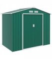Outsunny Garden Shed Storage Unit w/Locking Door Floor Foundation Vent Green