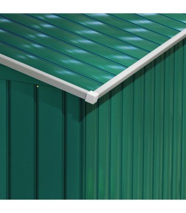 Outsunny Garden Shed Storage Unit w/Locking Door Floor Foundation Vent Green