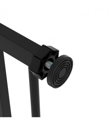 PawHut Adjustable Safety Gate w/ 1 Extensions and Four Adjustable Screws, Black