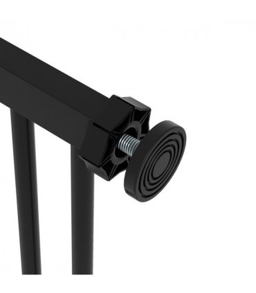 PawHut Adjustable Safety Gate w/ 1 Extensions and Four Adjustable Screws, Black