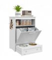 PawHut Pet Feeder Station Dog and Cat Food Storage Feeding Station Food Cabinet