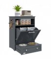 PawHut Pet Feeder Station Dog and Cat Food Storage Feeding Station Food Cabinet