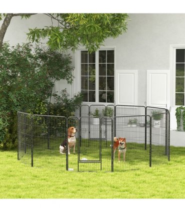 Heavy Duty Puppy Play Pen, 12 Panels Pet Exercise Pen, for Indoors, Outdoors