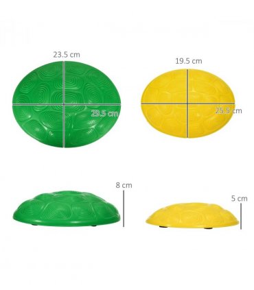 ZONEKIZ Balance River Stones w/ Non-Slip Mats for Ages 3-8 Years