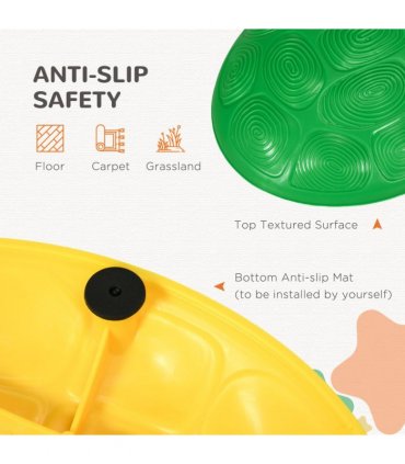 ZONEKIZ Balance River Stones w/ Non-Slip Mats for Ages 3-8 Years