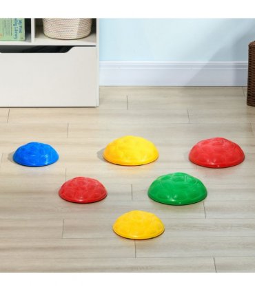 ZONEKIZ Balance River Stones w/ Non-Slip Mats for Ages 3-8 Years