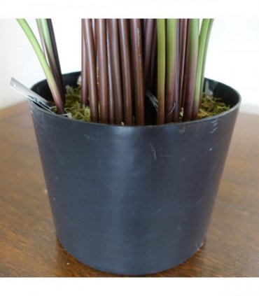 Artificial Calathea Plant Variegated Green 90cm x 70cm Plastic Weighted Base Pot