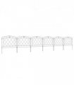 Garden Fence Metal Black 366L x 61Hcm Elegant and Durable Patio Decoration