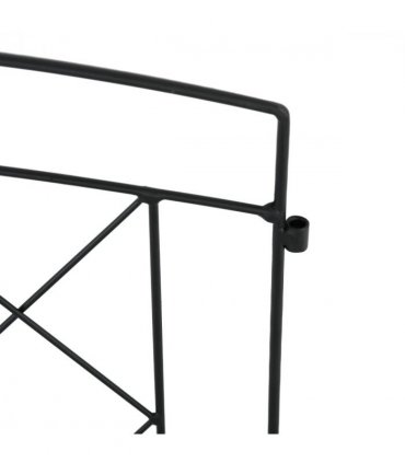 Garden Fence Metal Black 366L x 61Hcm Elegant and Durable Patio Decoration