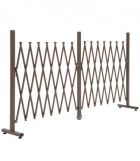 Aluminium Alloy Dark Brown Fence 405cm x 31cm x 103.5cm Lightweight Sturdy