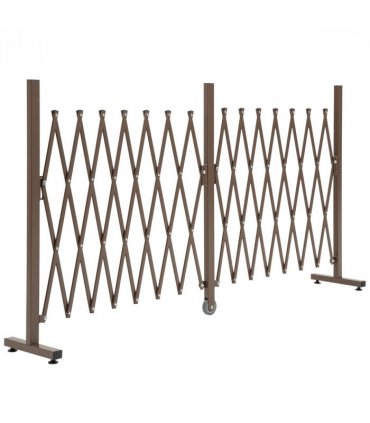 Aluminium Alloy Dark Brown Fence 405cm x 31cm x 103.5cm Lightweight Sturdy