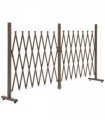 Aluminium Alloy Dark Brown Fence 405cm x 31cm x 103.5cm Lightweight Sturdy