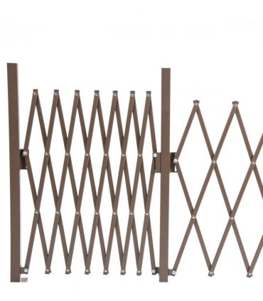 Aluminium Alloy Dark Brown Fence 405cm x 31cm x 103.5cm Lightweight Sturdy