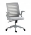 Mesh Office Chair Grey Sponge ABS Mesh(polyester) 58.5cm x 58cm x 100cm Vinsetto