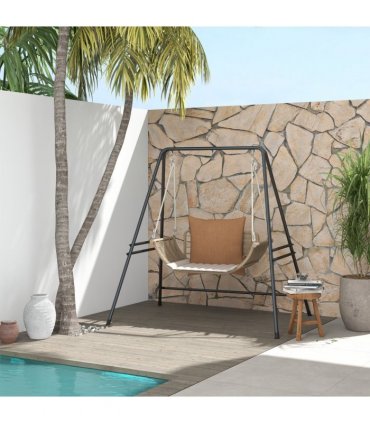 Steel Black 178cm x 143cm x 180cm Hammock Chair Stand Metal Frame Hammock Stand