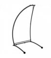 Steel Black Hammock Chair Stand Metal Frame C Shape 108cm x 130cm x 198cm