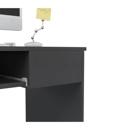 Particle board Grey 80cm x 45cm x 75cm Keyboard Tray Drawer Computer Desk