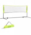 Badminton Net - Adjustable Sports Net for Tennis, Volleyball - Black and Yellow