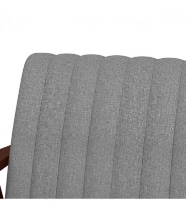 HOMCOM Modern Accent Chair Upholstered Armchair for Bedroom Living Room Grey