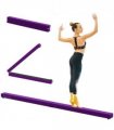 Gymnastics Balance Beam Trainer Fold Performance Purple Suede 240cm Home