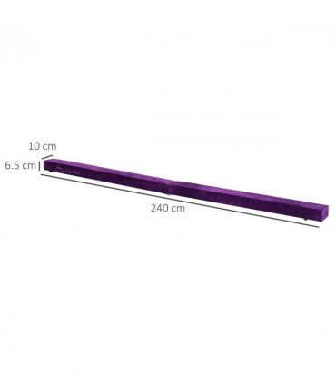 Gymnastics Balance Beam Trainer Fold Performance Purple Suede 240cm Home